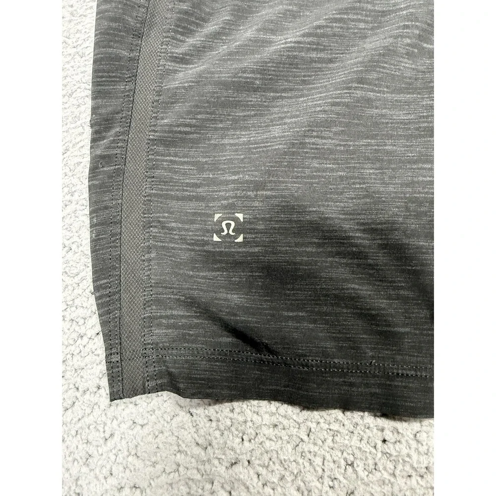 Lululemon Pace Breaker Shorts Mens Small Black Knit Running 9 Inseam Drawstring